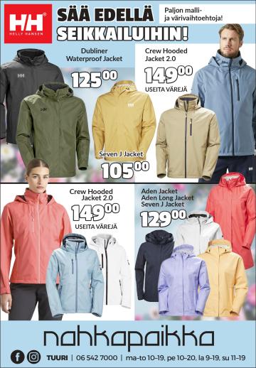 Helly Hansenin kevättakit Nahkapaikassa