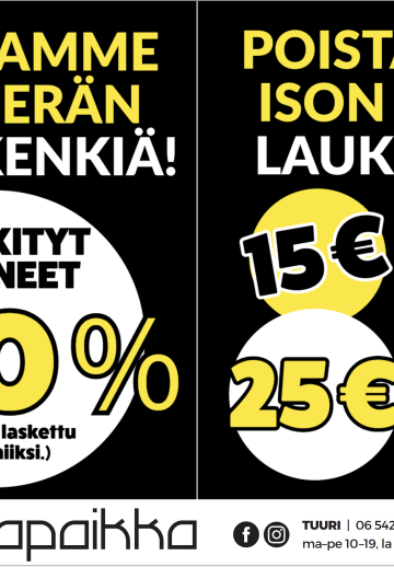 Kenkä-ale -50 %
