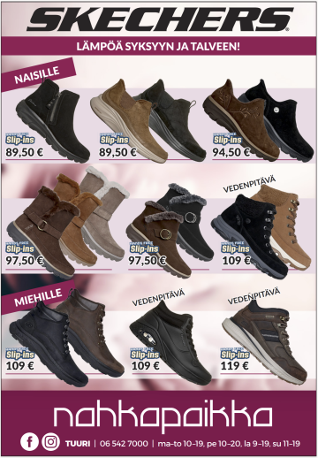Skechersin syys- ja talvikengät